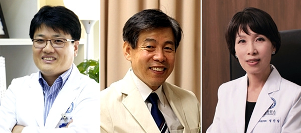 (왼쪽부터) 박태준 교수, 김만수 교수, 성진실 교수