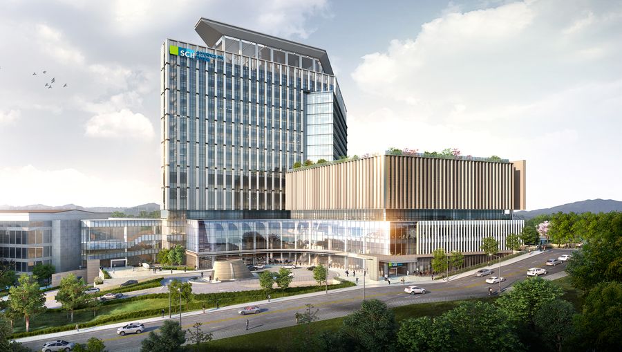학교법인 동은학원은 5월 24일 순천향대학교 부속 천안병원 새병원 기공식을 열고, 지하5층, 지상15층, 1000병상 규모 대역사의 시작을 알렸다. 사진은 새병원 모형도.