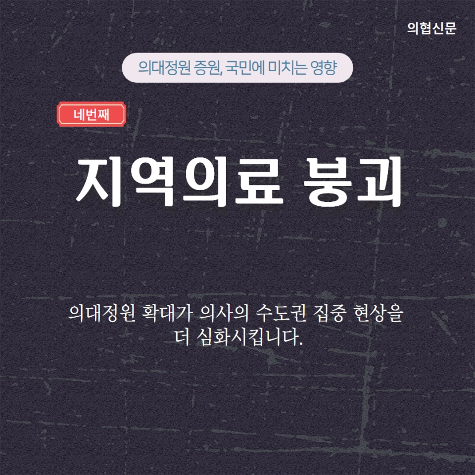 의대정원 증원이 국민에 미치는 영향