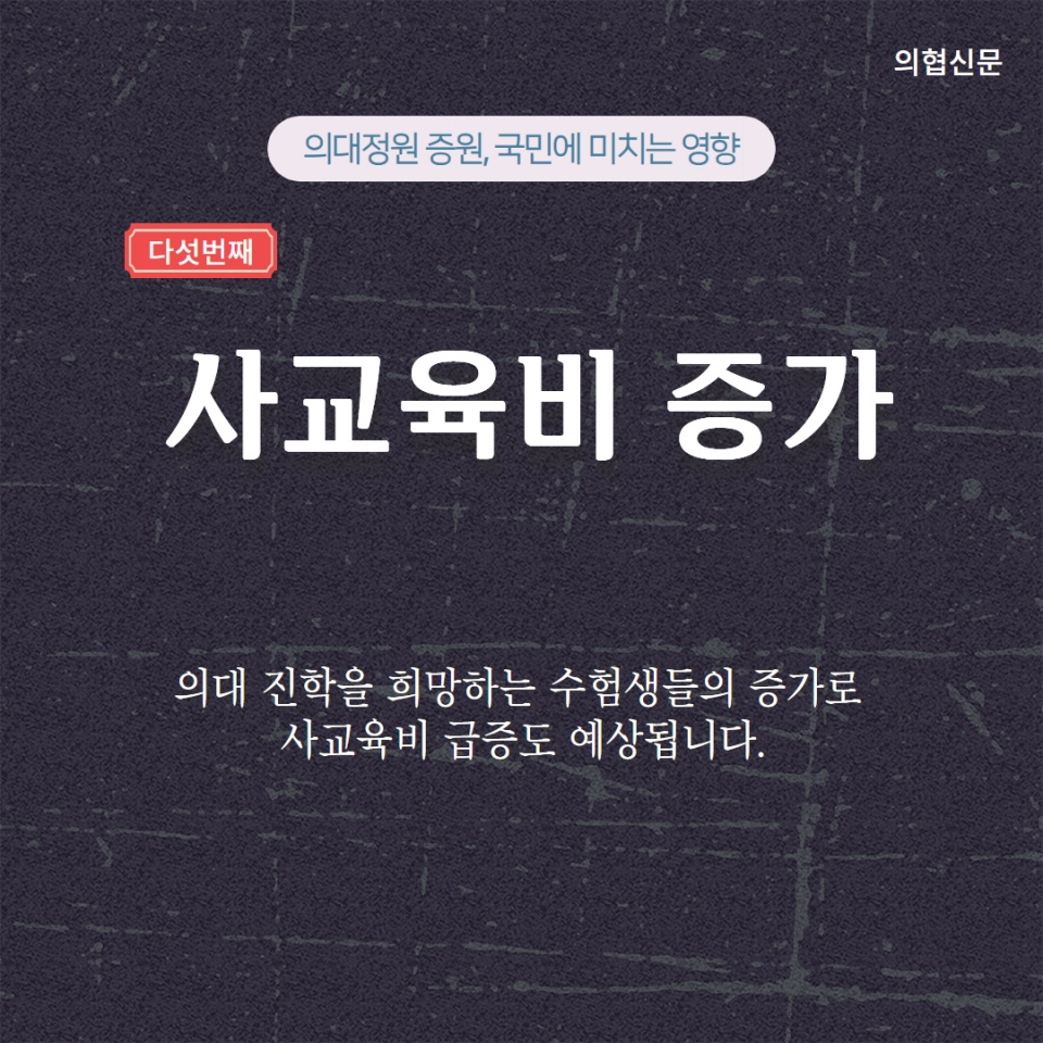 의대정원 증원이 국민에 미치는 영향