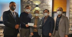 대전광역시의사회, 국내 유학 우크라이나 장교에 후원금 전달