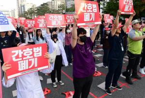  13개 단체 보건의료인들, '간호법·면허박탈법 폐기하라!'